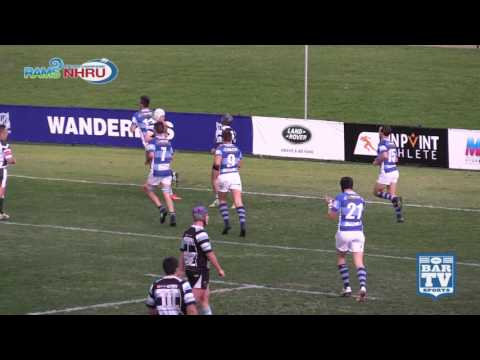 2017 NHRU Round 12 Premier 1 Highlights - Wanderers Vs Nelson Bay Gropers