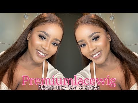 Light Yaki Straight Malaysian Virgin Human Full Lace Wig WIith Baby Hair Color 1