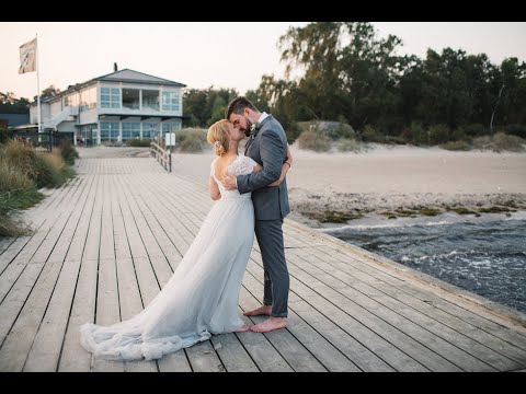 Utomhusbröllop på Ystad Saltsjöbad, Skåne