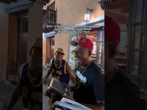 A rap song on the spot..only in Cartagena😂 How did they do though👀 #cartagena #colombia #travel