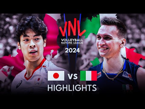 🇯🇵 JAPAN vs ITALY 🇮🇹 | Highlights | Men's VNL 2024
