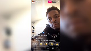 Pierre Bourne Plays OG “Playboi Carti - Fell In Luv” Beat 2018 IG LIVE