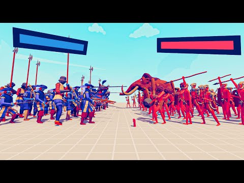 TRIBAL TEAM vs RENAISSANCE TEAM | TABS Totally Accurate Battle Simulator