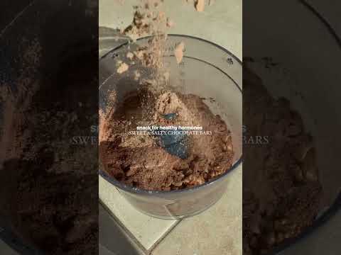 sweet & salty chocolate bars snack for healthy hormones❤️🍫vegan#glutenfree #healthy#video#viral