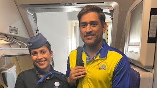 Welcome On Board ✈️ @chennaiipl Team. #msdhoni #ravindrajadeja  @IndiGo6E @forever6E # #ipl2023