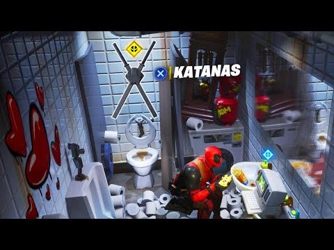 Find Deadpool's Katanas - Deadpool Week 4 Challenges (Fortnite)
