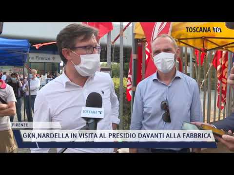 2021-07-12 FIRENZE - GKN,NARDELLA IN VISITA AL PRESIDIO DAVANTI ALLA FABBRICA
