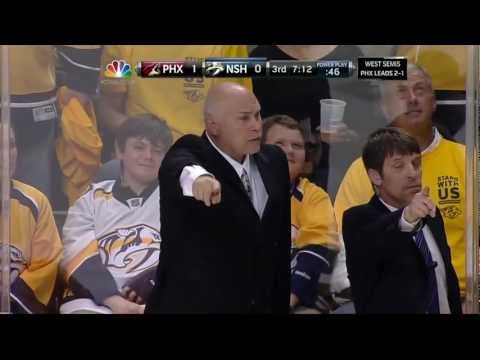No goal call Predators in 3rd. Phoenix Coyotes vs Nashville Predators Game 4 5/4/12 NHL Hockey