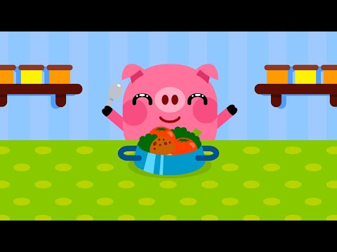 , title : '엄마 돼지 아기 돼지 ♪ | 꿀꿀 귀여운 아기 돼지 | 동물동요 | 율동동요 | 어린이 인기동요★지니키즈'
