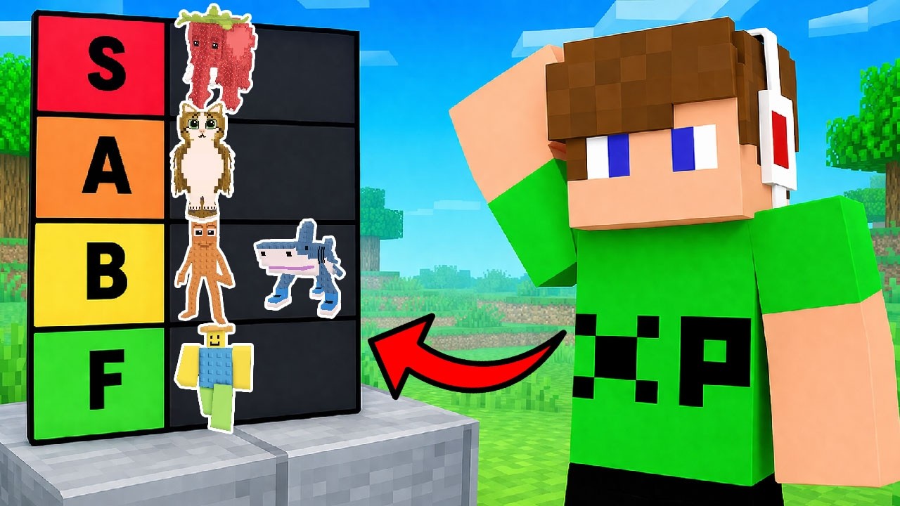 TITKOS BRAINROT TIER LISTA A MINECRAFT-BAN! 😱