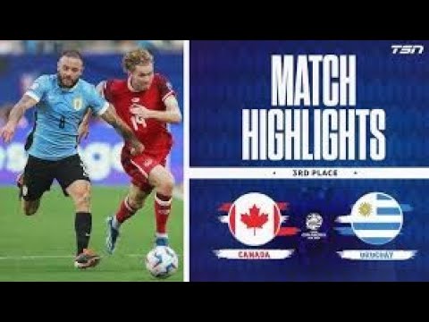 Uruguay vs Canada 2-2 (4-3) Full Match Highlights + PENALTIES |  Copa America 2024 #copaamérica2024
