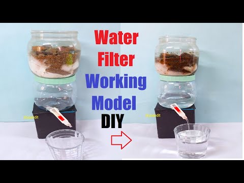 waste water purification working model for school science project exhibition DIY pandit