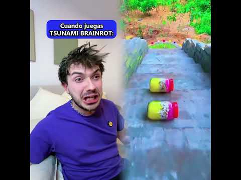 Cuando juegas Escapa de Tsunami BrainRot🌊⚠️#comedia #youtubeshorts #humor #funny