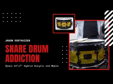 Jason Oosthuizen's Snare Drum Addiction - Prt 21 - Spaun 14''x 7'' Hybrid Acrylic and Maple Snare
