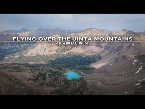 Flying Over The Uinta Mountains in Utah