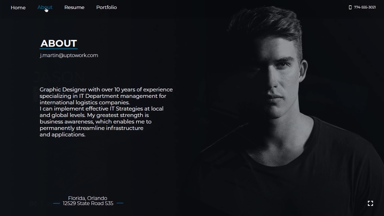 (Jason) Interactive Resume Template