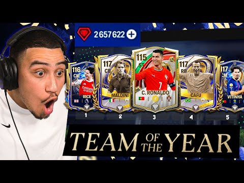 J'ai PACK tout LES NOUVEAUX TOTY sur FC MOBILE !