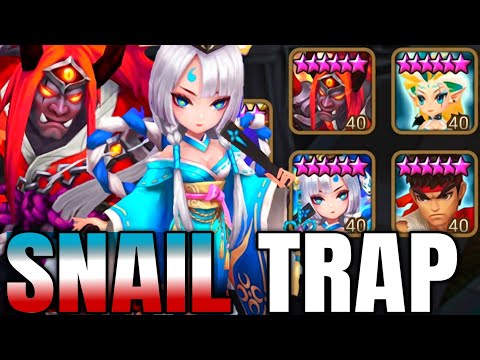 WTF SNAIL TRAP with KAKI & SHIZUKA - Summoners War