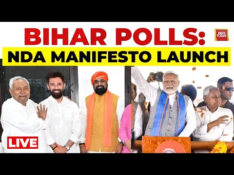 Bihar Election News LIVE: NDA Launches Manifesto For Bihar Elections 2025 | Nitish Kumar Vs Tejashwi