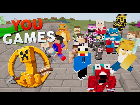 Celopan -  YOU GAMES: 30 YOUTUBERS FACED IN HUNGER GAMES |  MINECRAFT PVP