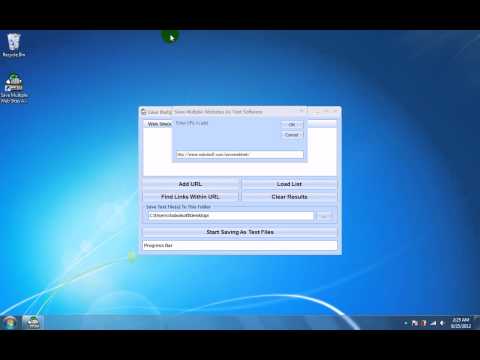 Save Multiple Web Sites As Text Files Software