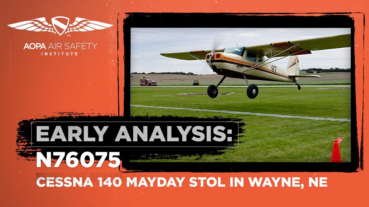 Early Analysis: N76075 - Cessna 140 Crash at STOL Competition May 20, 2022 Wayne, NE