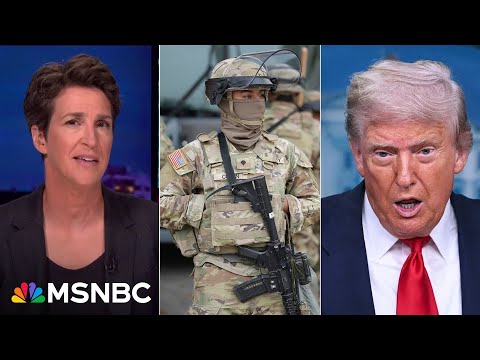 'Not about crime': Maddow CRACKS OPEN Trump's real motives in deploying the National Guard to D.C.