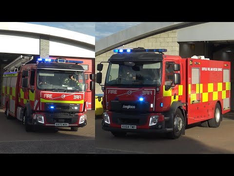 *TURNOUT TONES!* Newmarket ERT & Water Carrier Turnout! | Suffolk Fire & Rescue Service