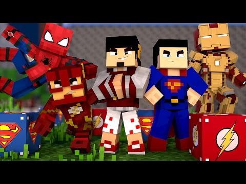Minecraft: ESCADONA - LUCKY BLOCK HERÓIS ‹ AMENIC ›