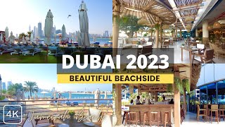 Dubai 2023 🇦🇪 JUMEIRAH BEACH, Dukes The Palm Hotel!! ULA Beautiful Beachside | 4K (Walking Tour)