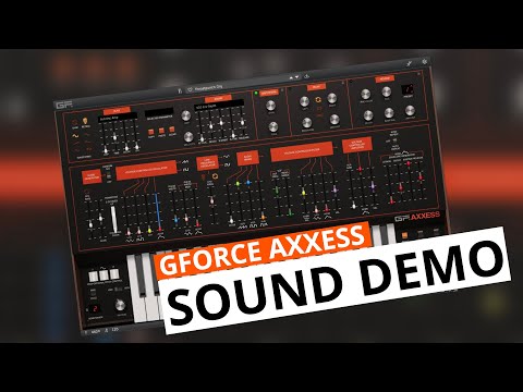 GForce Software AXXESS Sound Demo - The ARP Axxe Synthesizer For The 21st Century