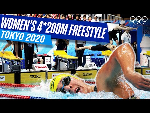 CLOSE Final! Women's 4x200m Freestyle Relay  🏊🏼‍♀️| Tokyo 2020 Replays