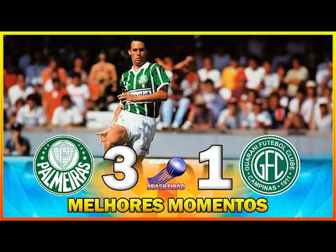 PALMEIRAS 3 x 1 GUARANI ● HIGHLIGHTS ● BRAZILIAN CHAMPIONSHIP 1994 ● SEMIFINAL ● GAME 01