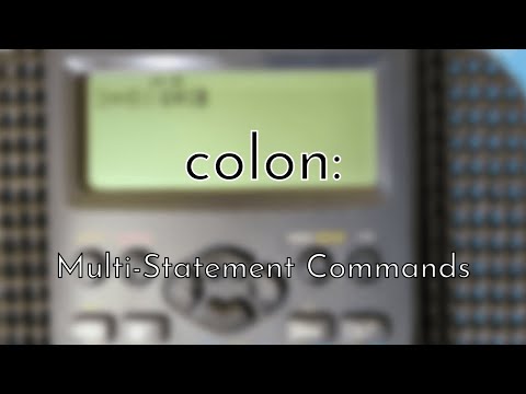 CASIO fx-97SG X | ":" : Multi-Statement Command