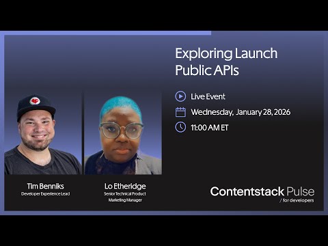 Exploring Launch Public APIs