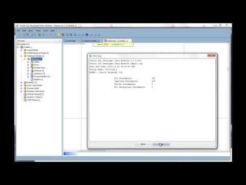 Importing a Data Dictionary to a Model using Oracle SQL Developer Data Modeler