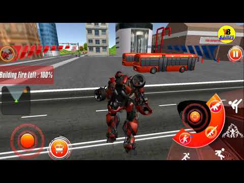 Fire Truck Real Robot Transformation: Robot Wars - Android Gameplay FullHD 60fps