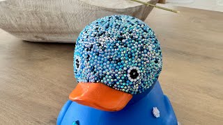 I had a long work day! Let’s bling my daughter’s lucky duck! So satisfying!! 