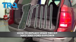 How to Replace Explorer Spare Tire Kit 2002-2005