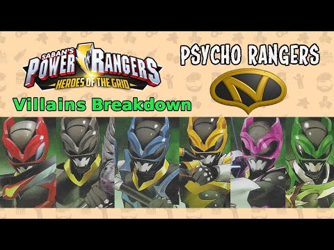 Psycho Rangers – Power Rangers: Heroes of the Grid Villain Breakdown