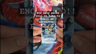 How many packs will it take to pull an Enchanted?! Pack 20 #lorcana #tcg #packopening #winterspell