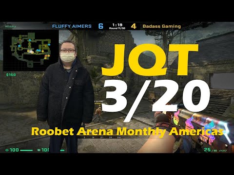 CSGO POV Badass JQT (3/20) vs FLUFFY AIMERS (ancient) @ Roobet Arena Monthly Americas