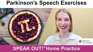 Parkinson’s Speech Exercises: PI DAY