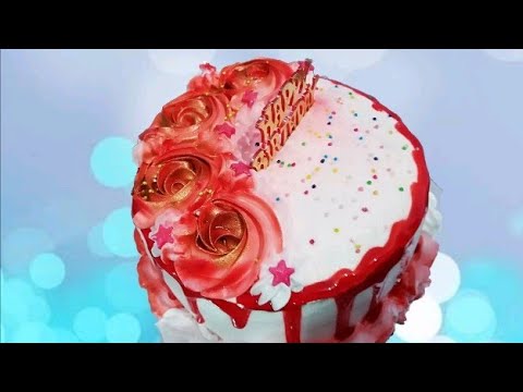 Beautiful Superb Red Velvet Cake 🎂|with beautiful flowers|