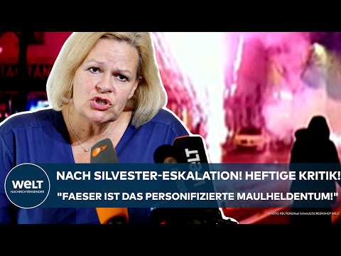 DEUTSCHLAND: Nach der Silvester-Eskalation! "Nancy Faeser ist das personifizierte Maulheldentum!"