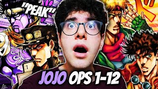 Download lagu Listening To ALL Jojo's OPS (1-12) For The FIRST TIME!! 🤯 | Visual & Musical Analysis mp3