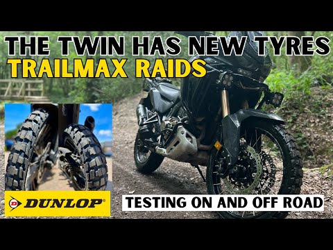 AFRICATWIN | DUNLOP | TRAILMAX RAIDS | testing new tyres off road