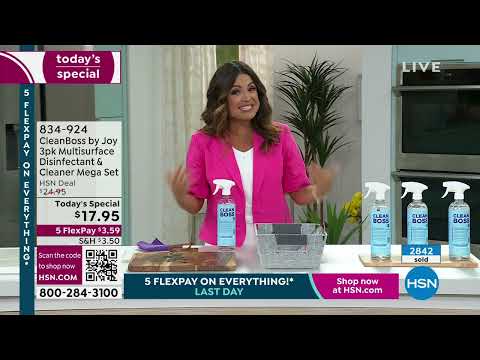 HSN | Joy Mangano Collection featuring CleanBoss 04.02.2023 - 12 AM