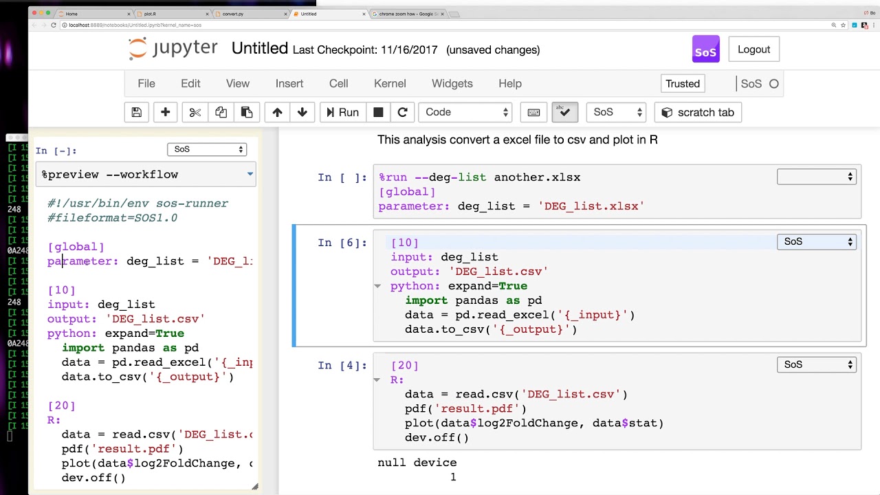 Using SoS with SoS Notebook