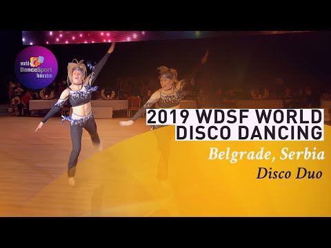 2019 WDSF World Disco Dance Duo Final - Linnea Henriksson & Ebba Henriksson